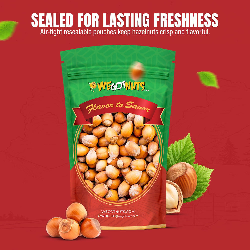 We Got Nuts avellanas en cuenco lista como snack saludable