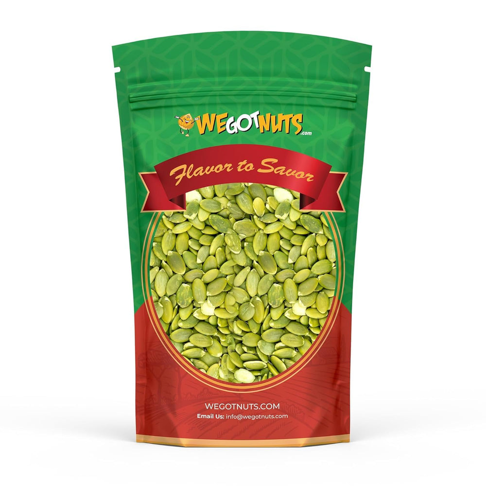 We Got Nuts bolsa frontal mostrando cantidad y sello sin conservantes
