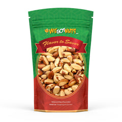 We Got Nuts paquete frontal mostrando sello al vacío y cantidad 3 lb, conveniencia