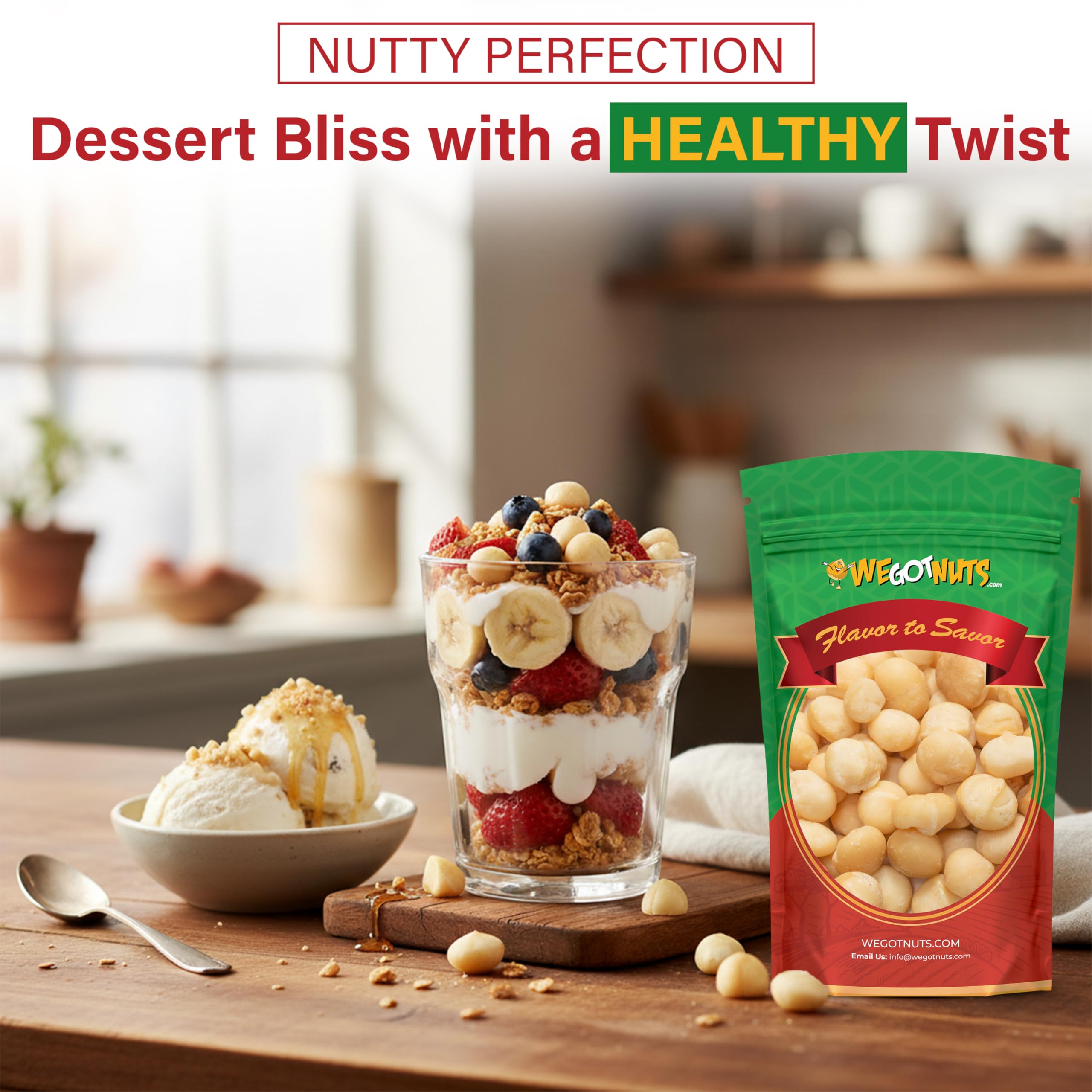 We Got Nuts cierre resellable de la bolsa preservando frescura