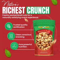 We Got Nuts nueces de Brasil en plato ofreciendo textura crujiente y natural