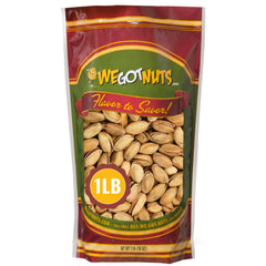 We Got Nuts pistachos Antep frontal mostrando empaque resellable y frescura