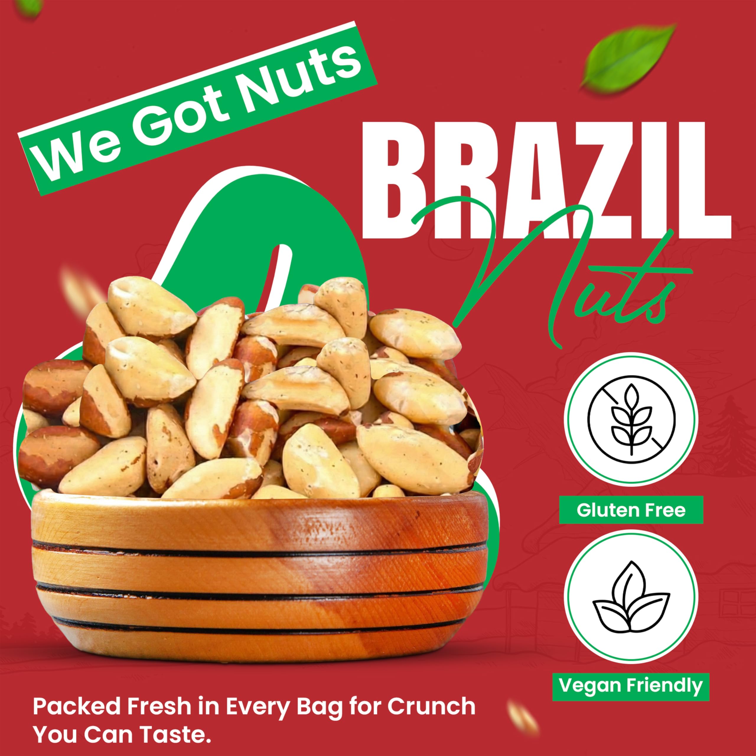 We Got Nuts primer plano de textura cremosa y mantequillosa, sabor intenso