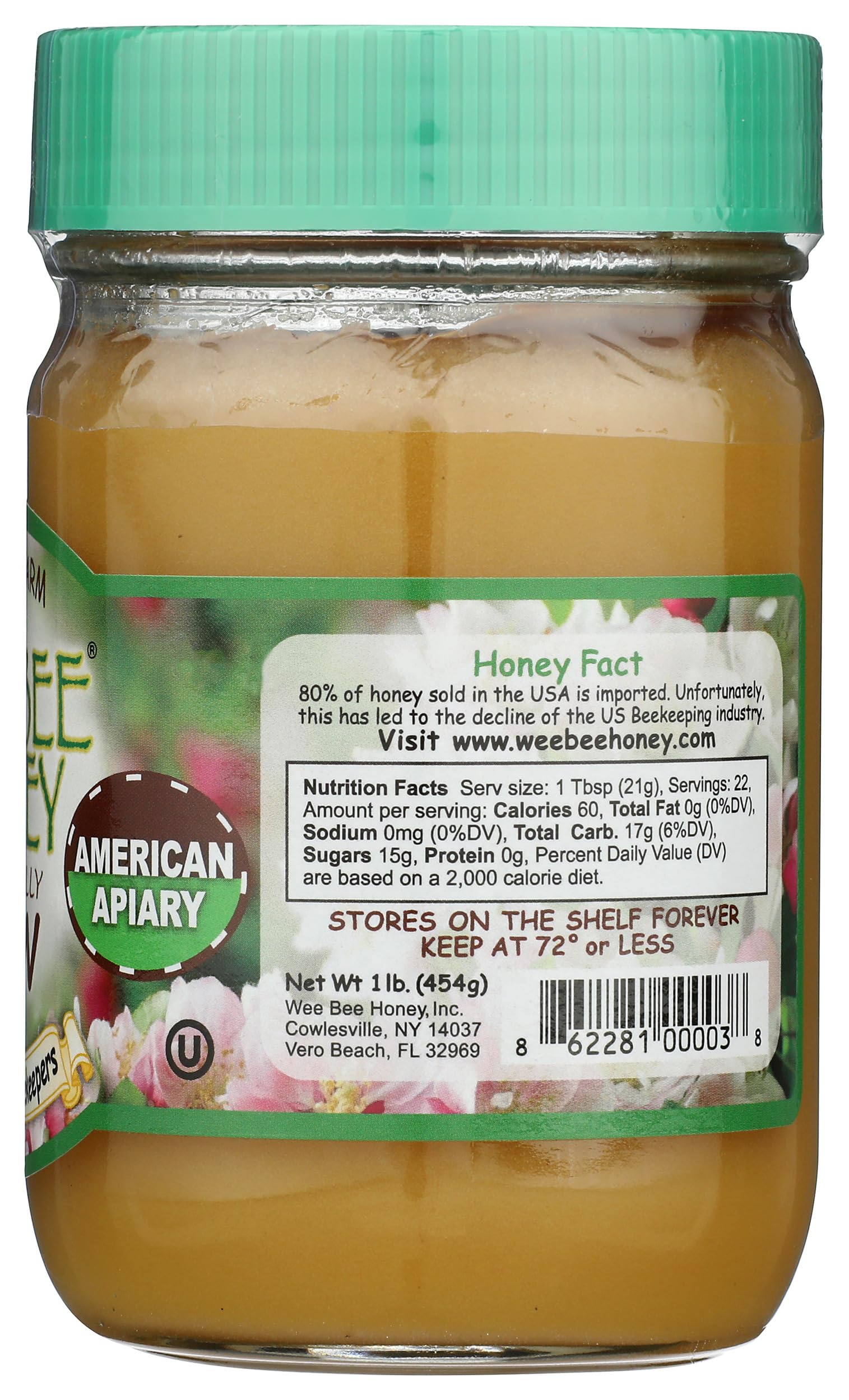 Wee Bee Honey miel en cuchara listada para servir, ideal para recetas y endulzar