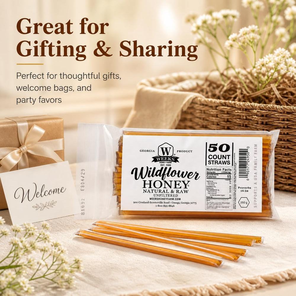 Weeks Honey Farm paja en cocina junto a ingredientes mostrando uso diario