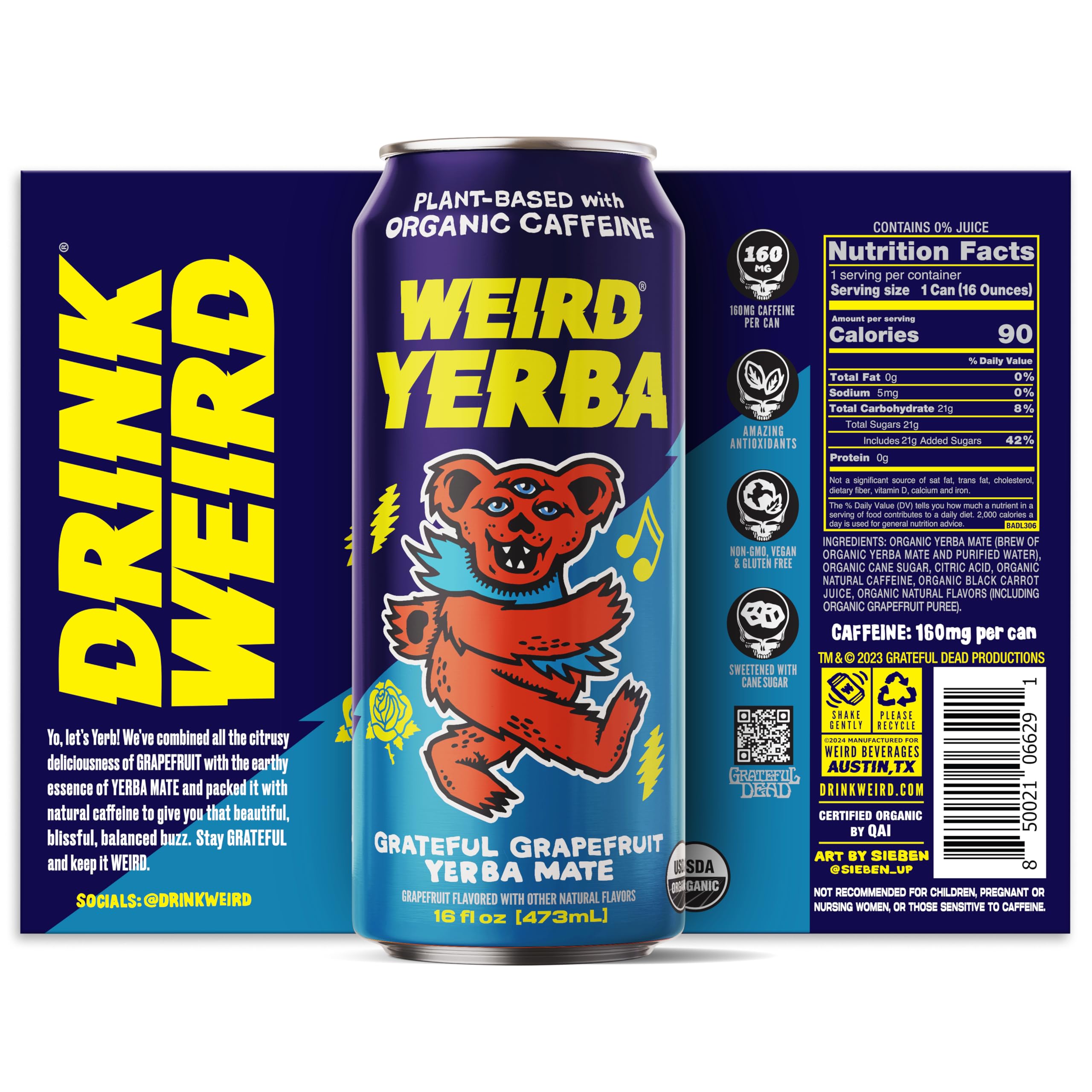 WEIRD textura burbujeante en primer plano aporta sensación refrescante