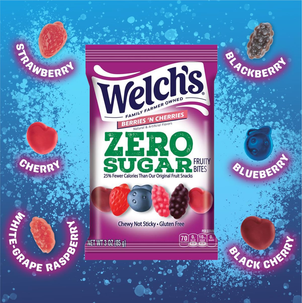 Welch's presentación en mesa de desayuno como opción ligera
