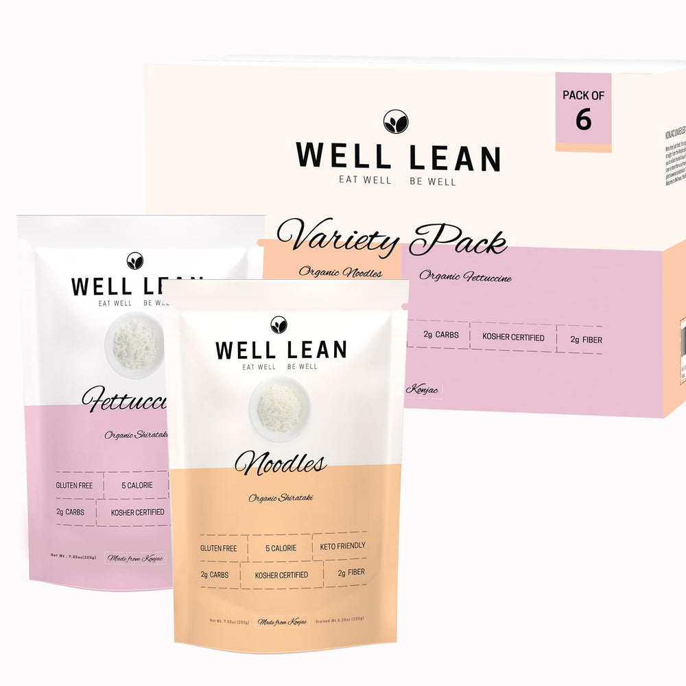 WellLean paquete frontal mostrando las seis unidades y conveniencia
