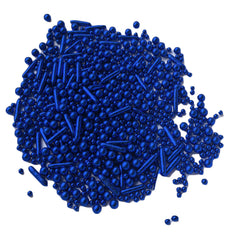 Weraru perlas azul detalle de textura nacarada que aporta brillo decorativo