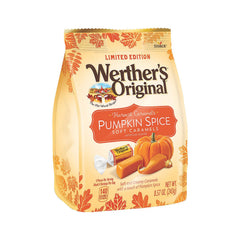 Werther's Original bolsa frontal mostrando caramelos suaves y sabor otoñal para compartir