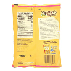 Sweetzo Werther's Original detalle de textura suave y cremosa del caramelo