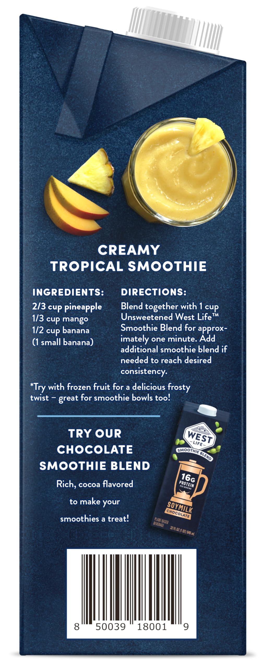 West Life en cocina junto a frutas, ideal para desayunos nutritivos