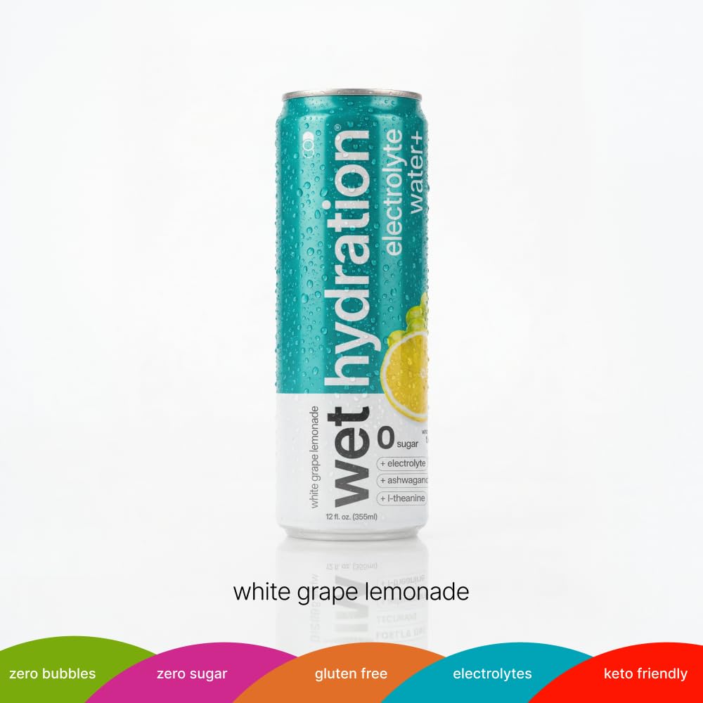 WET HYDRATION primer plano de etiqueta y textura que resalta ingredientes limpios