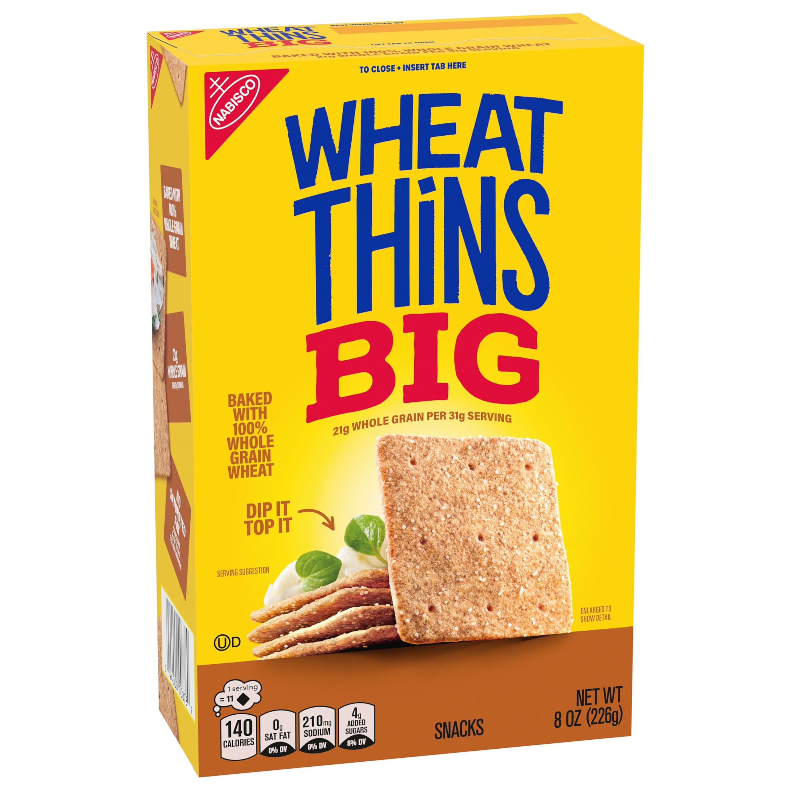 Wheat Thins caja abierta lista para servir en reuniones