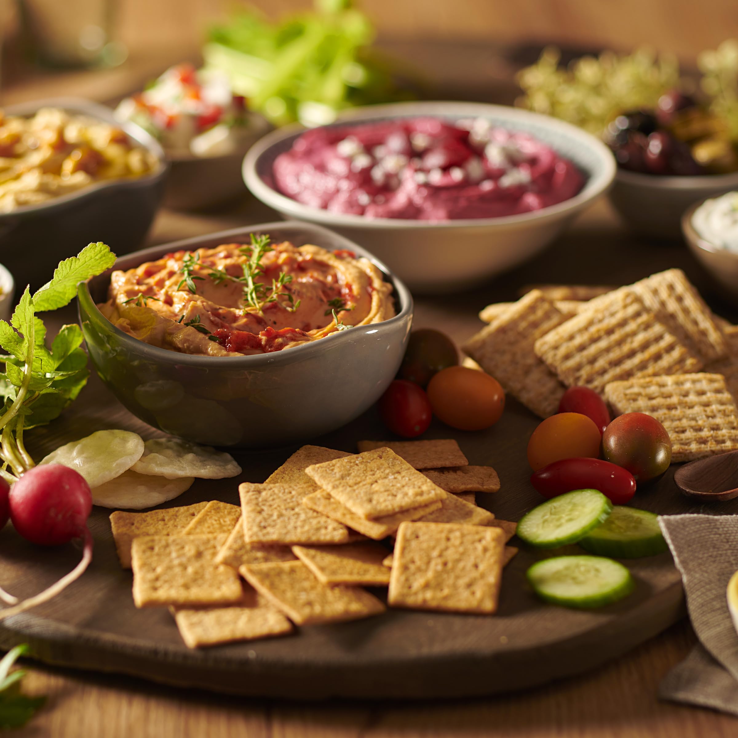 Wheat Thins con queso y fruta, Wheat Thins combina con sabores suaves