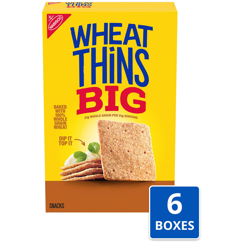 Wheat Thins comparativa de tamaño ideal para untar y servir