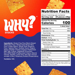 WHY? SNACKS textura crujiente de galleta mostrando finura y crocancia