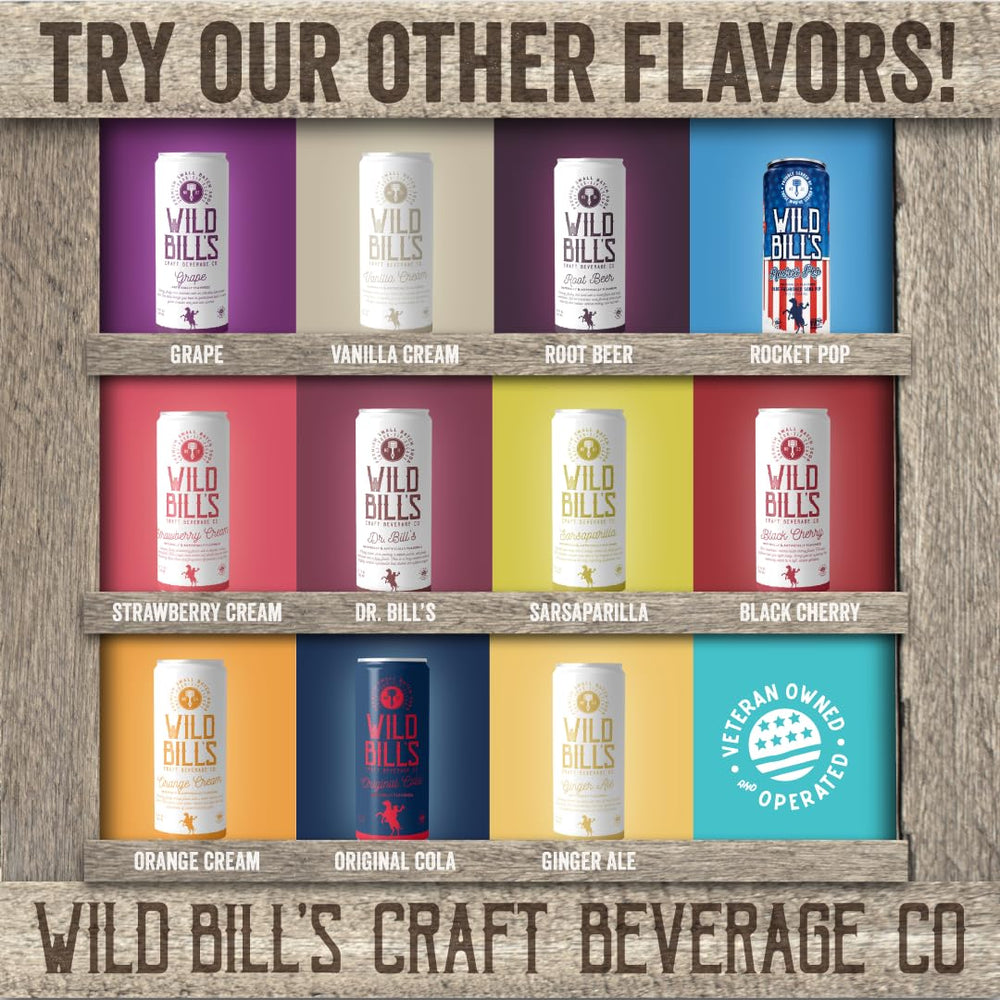 Wild Bill's Rocket Pop en mesa de verano junto a helado, ideal para maridar