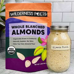 Wilderness Poets almendras molidas en molino para harina casera, uso versátil
