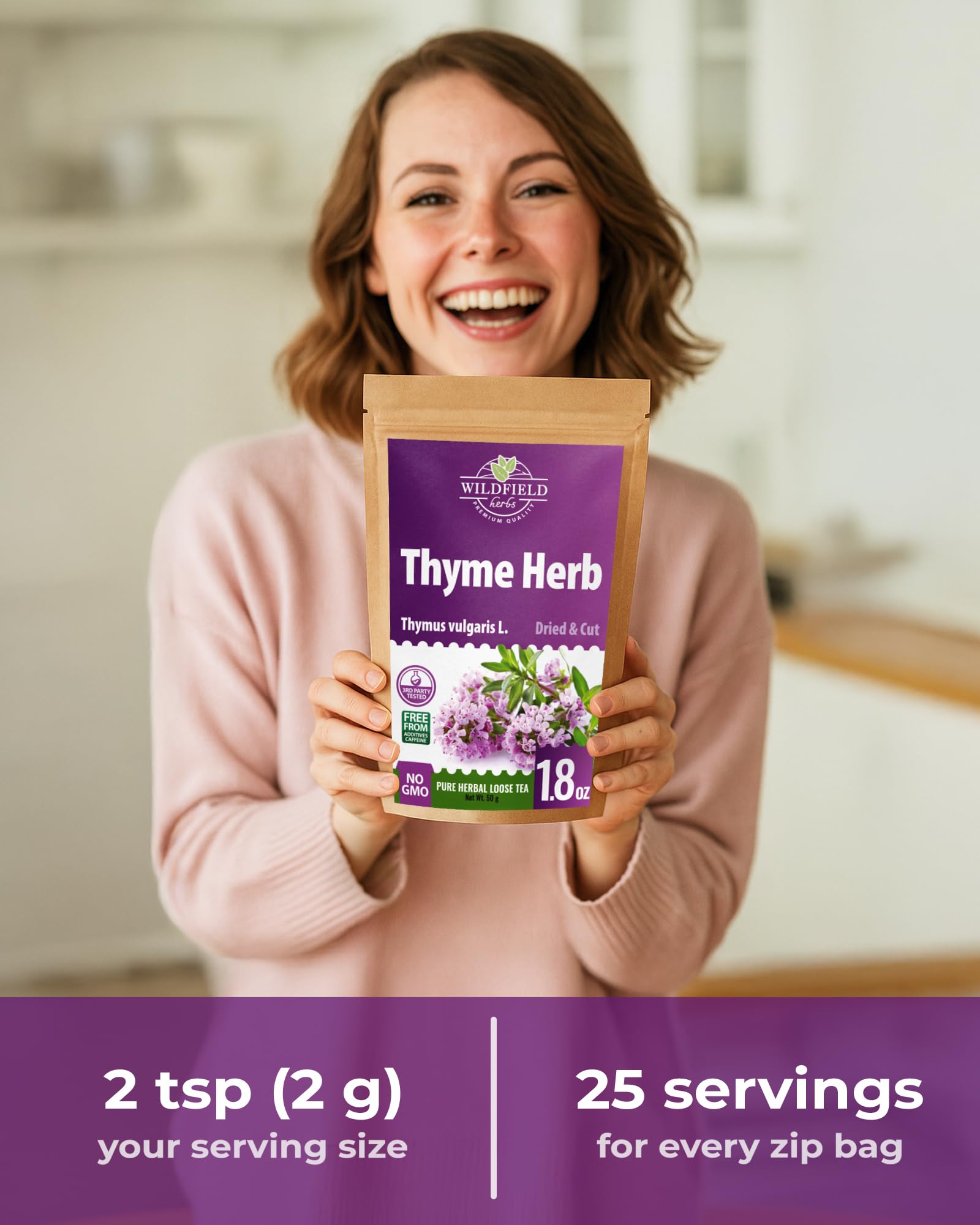 WILDFIELD HERBS producto en cocina realzando ambiente natural