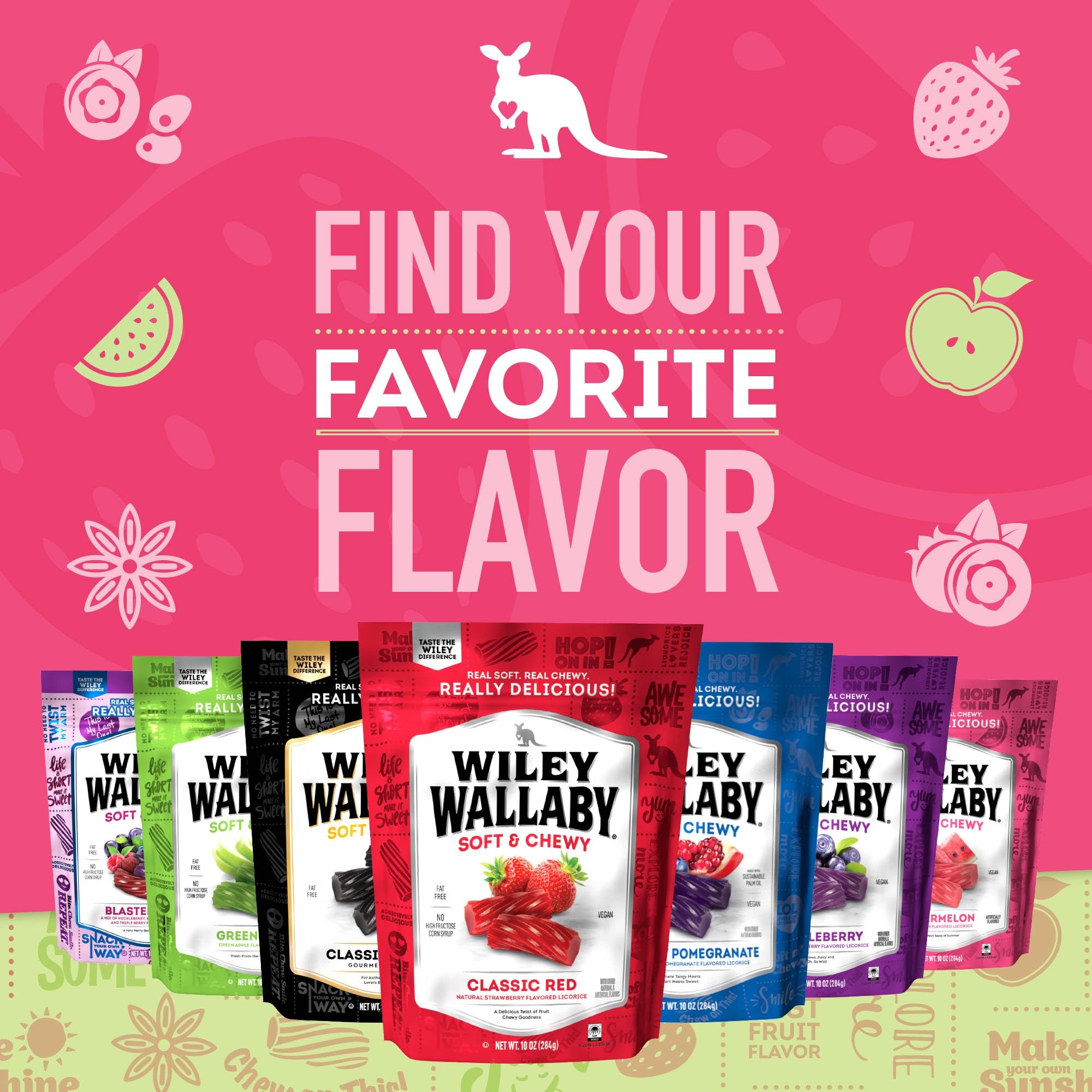 WILEY WALLABY en mesa de fiesta con bandeja de dulces, beneficio: ideal para eventos
