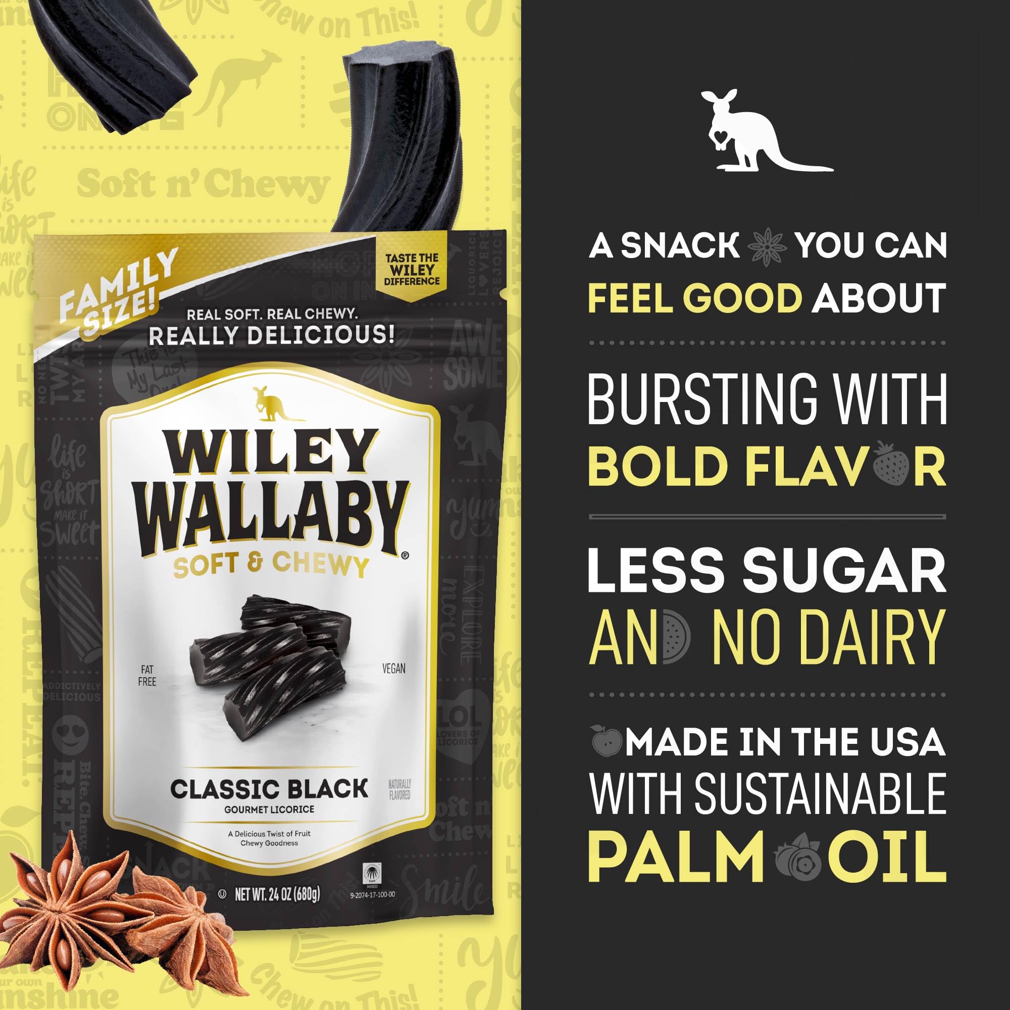 WILEY WALLABY comparación de tamaño en la mano para escala práctica