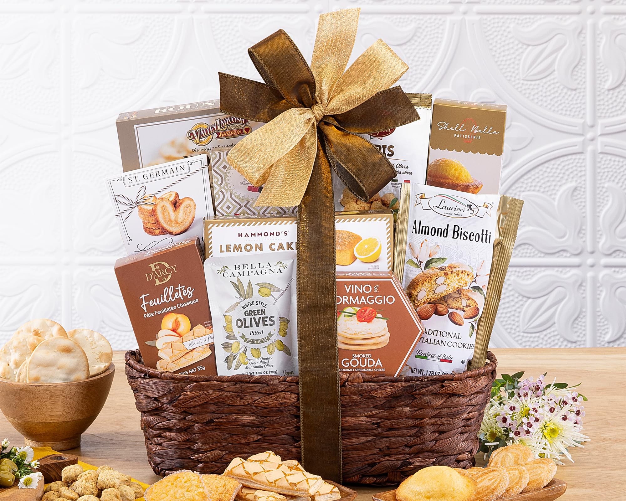 Wine Country Gift Baskets primer plano de texturas variadas mostrando calidad y variedad