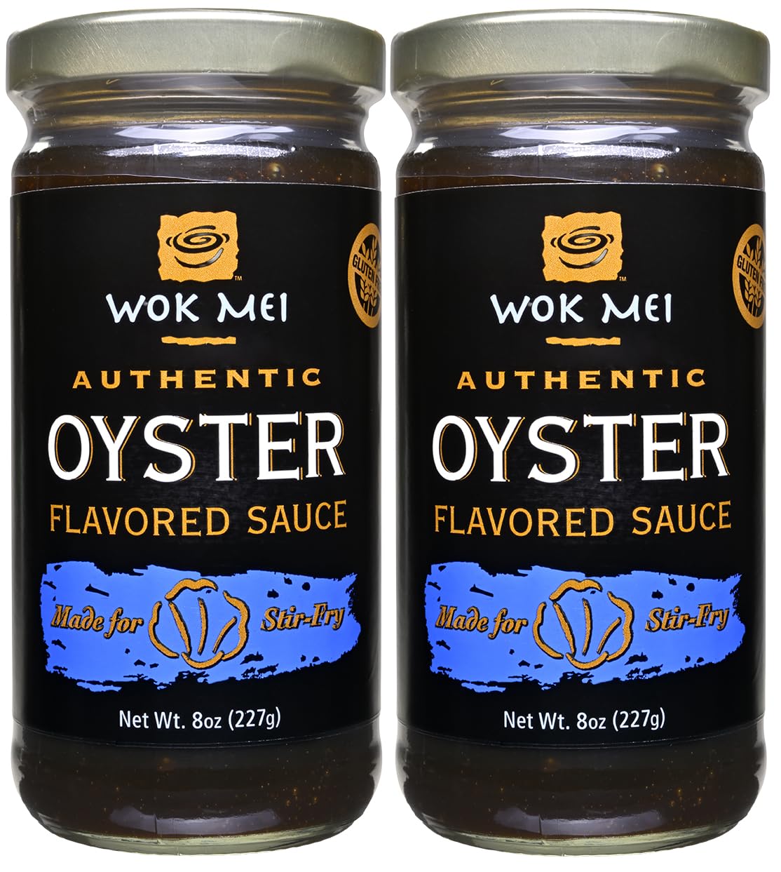 Wok Mei frascos frente mostrando pack de 2 y ventaja de almacenamiento