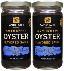 Wok Mei frascos frente mostrando pack de 2 y ventaja de almacenamiento