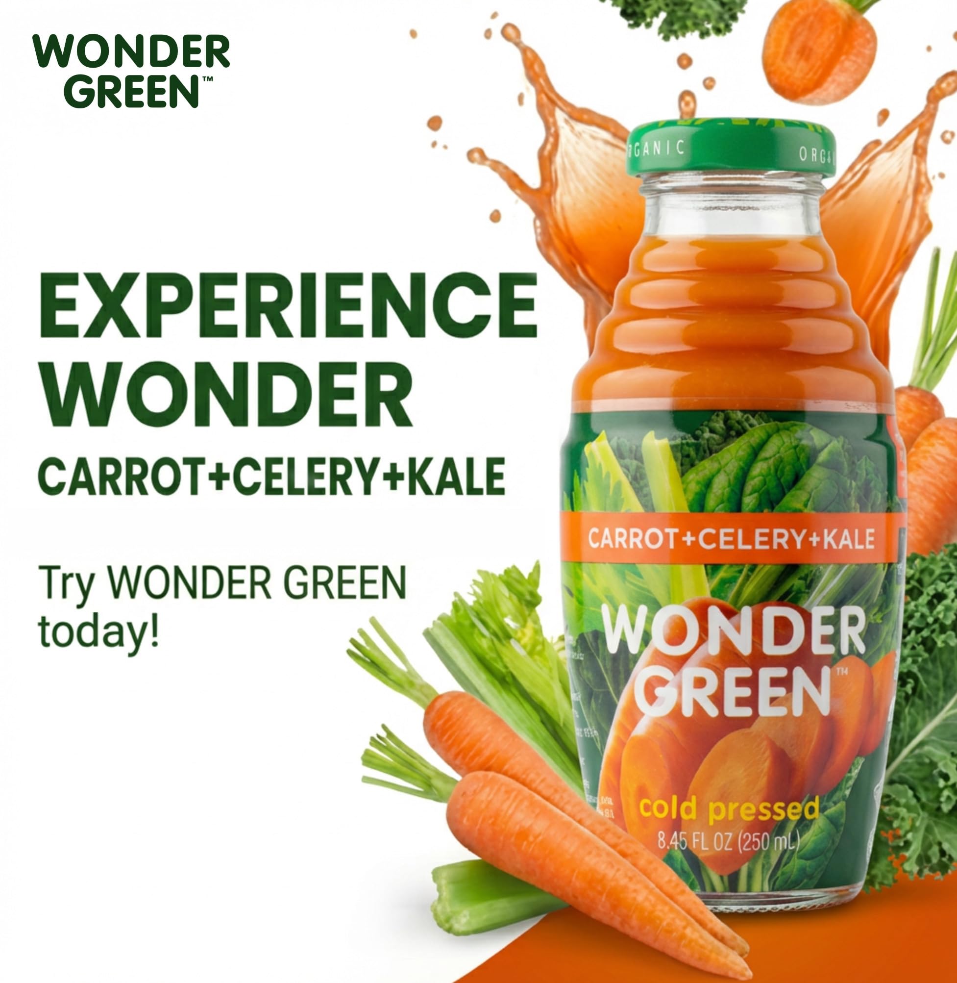 Wonder Green detalle del rótulo con información de ingredientes clara