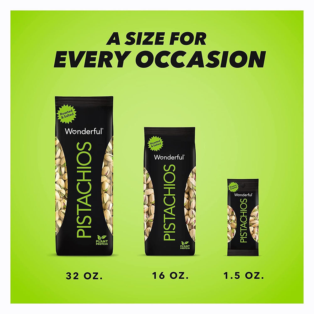 Wonderful Pistachios en mesa de picnic, snack práctico para compartir
