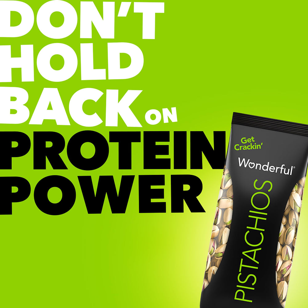 Wonderful Pistachios textura tostada y color natural, aporta crocancia en bocados