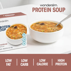 WonderSlim ingredientes vegetales visibles, realzan sabor y frescura