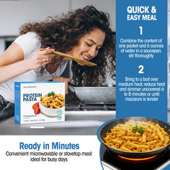 Wonderslim primer plano de la pasta, textura firme y apetecible