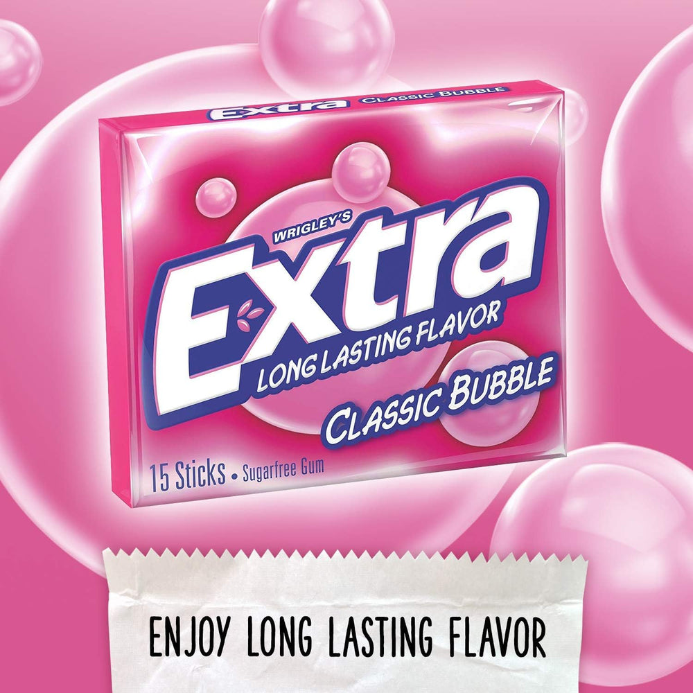 WRIGLEY'S EXTRA caja con varios paquetes para almacenamiento eficiente y orden