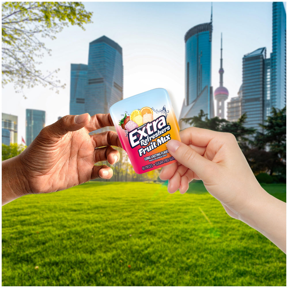 WRIGLEY'S EXTRA presentación separada de las tres piezas por sabor