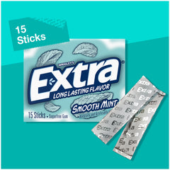 WRIGLEY'S EXTRA paquete abierto con sticks accesibles para llevar