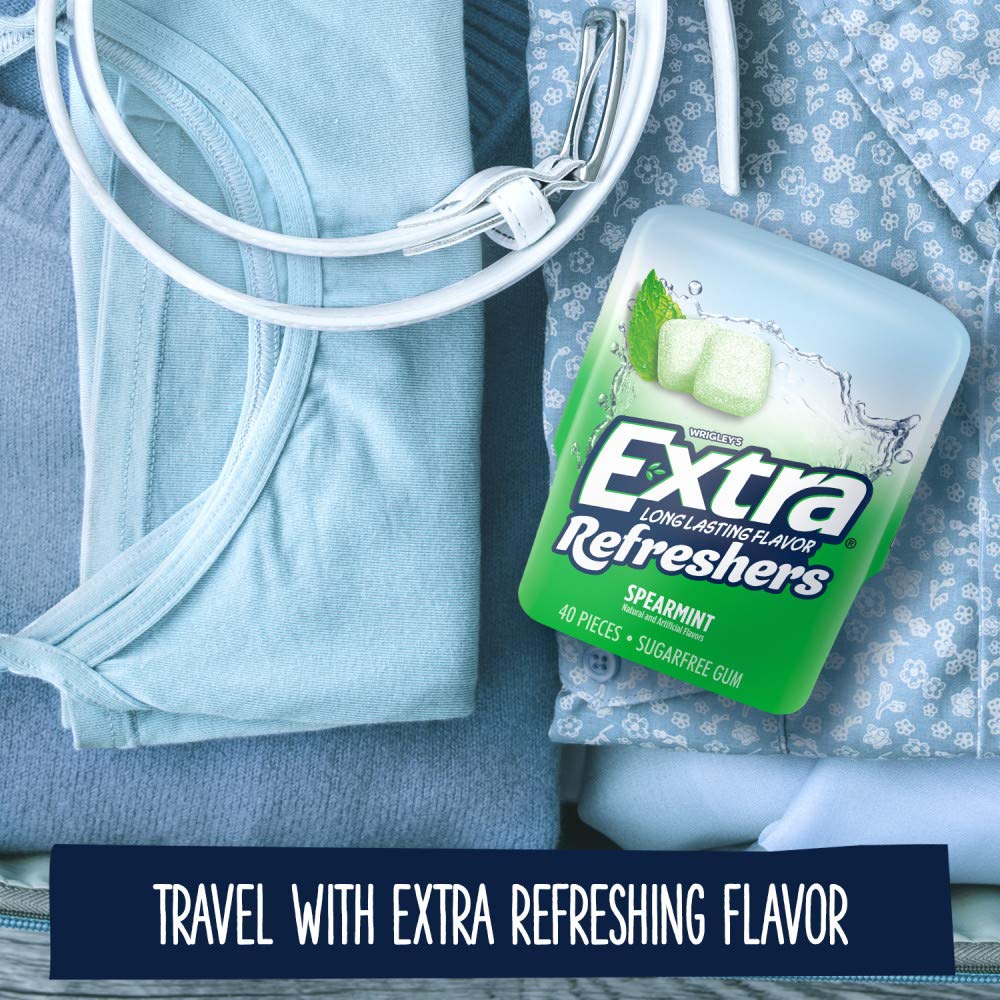 WRIGLEY'S EXTRA frasco en portavasos del coche para frescura en viajes
