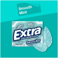 WRIGLEY'S EXTRA primer plano del stick mostrando textura y forma cómoda