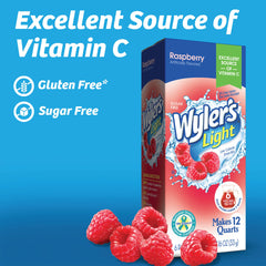 Wyler's Light jarra preparada con frambuesa y hielo hidratación con sabor