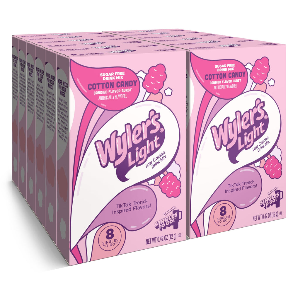 Wyler's Light frente del empaque mostrando 8 sobres y marca
