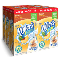 Wyler's Light frente del empaque mostrando 96 sobres y conveniencia inmediata