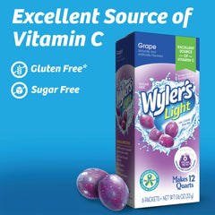 Wyler's Light jarra preparada con bebida morada, refresco bajo calorías