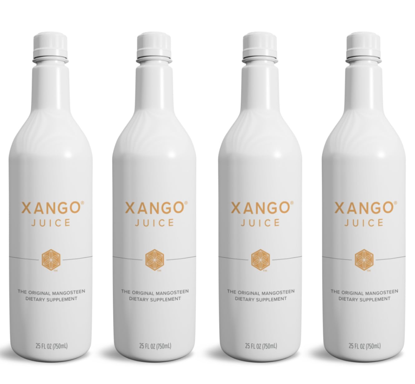 XANGO en vaso servido en mesa mostrando consumo práctico y atractivo