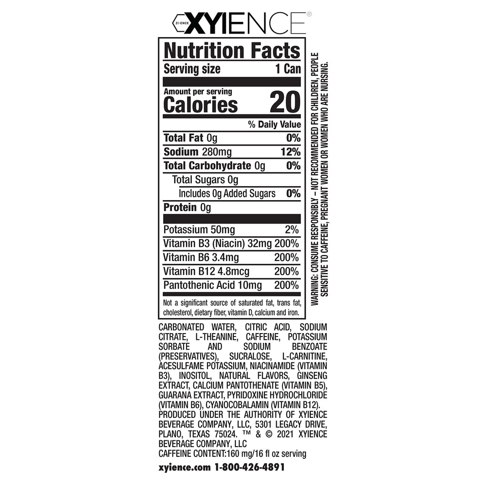 Xyience lata en entorno de playa para refrescar en clima cálido