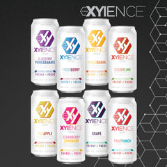 Xyience lata en mano para mostrar tamaño real y porción conveniente
