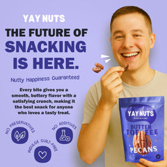YAY NUTS primer plano textura de toffee crujiente mostrando detalle y sabor