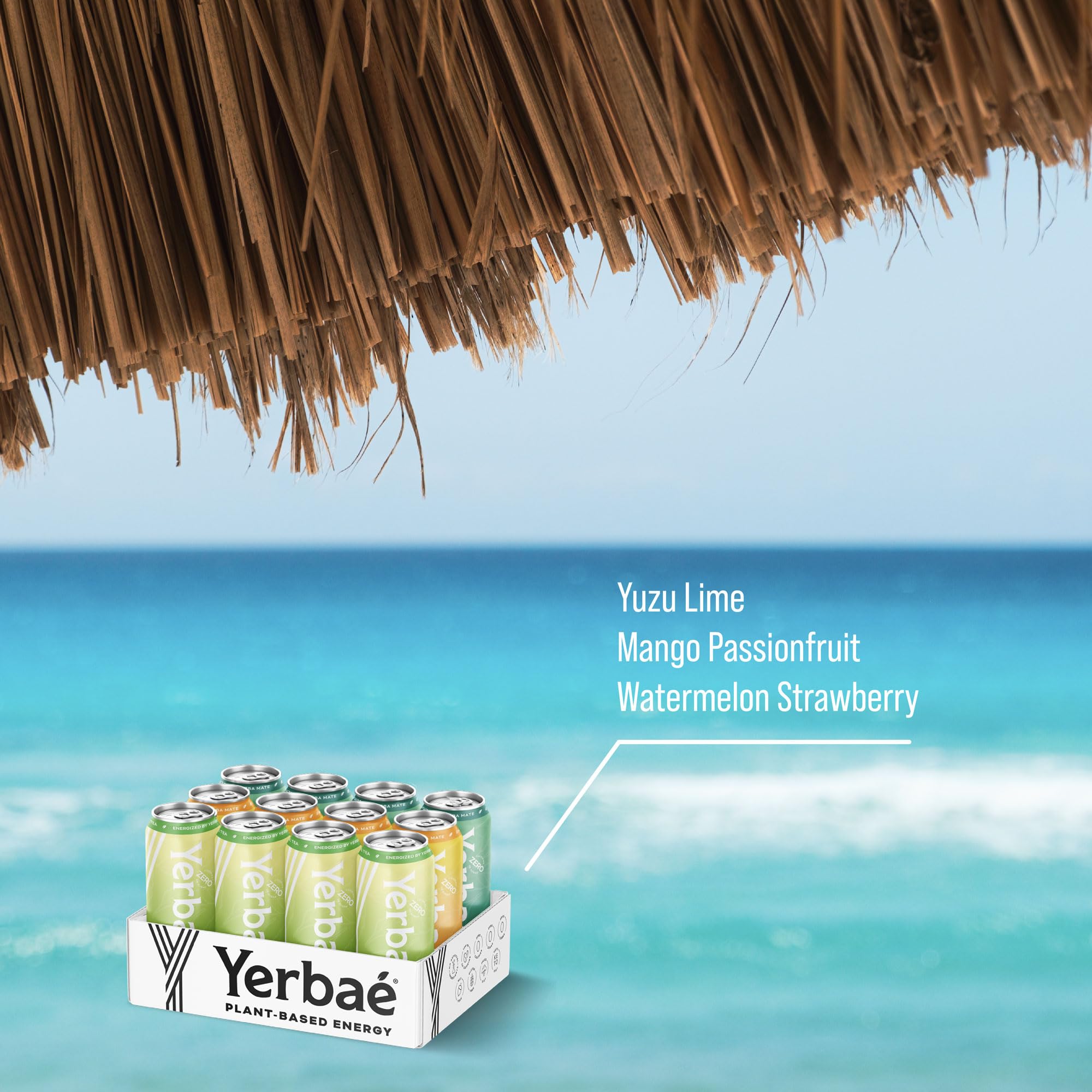 Etiqueta Yerbaé con ingredientes claros y beneficios de planta