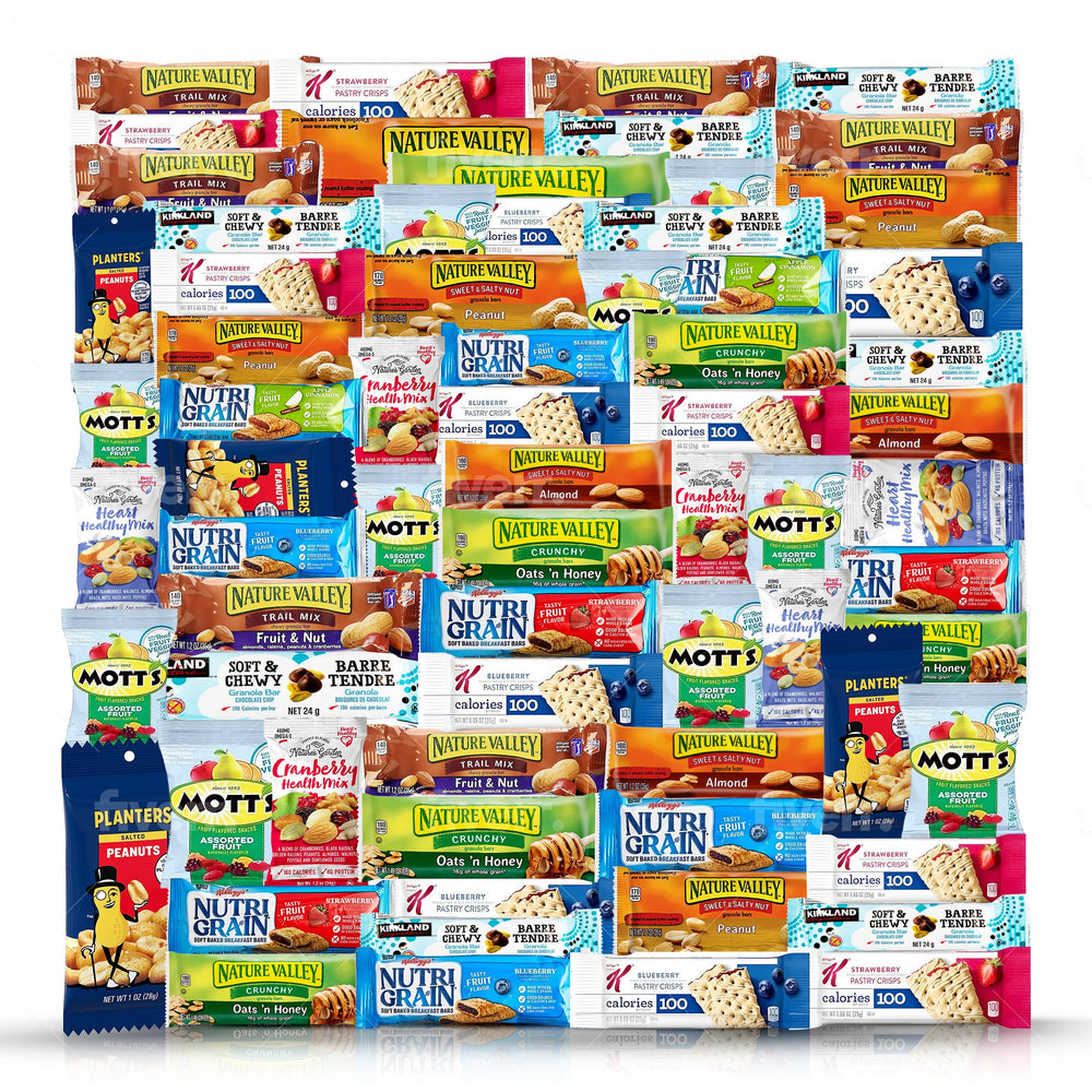 YESY caja frontal con 67 snacks, conveniencia para oficina