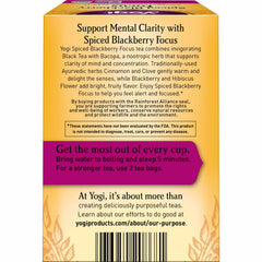 Taza con Yogi Spiced Blackberry servido, mostrando color y aspecto apetecible